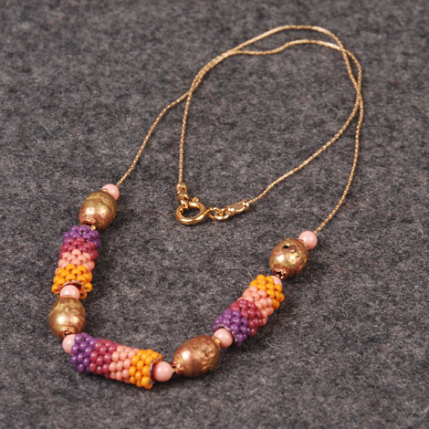 Peyote Stitch Bead Necklace